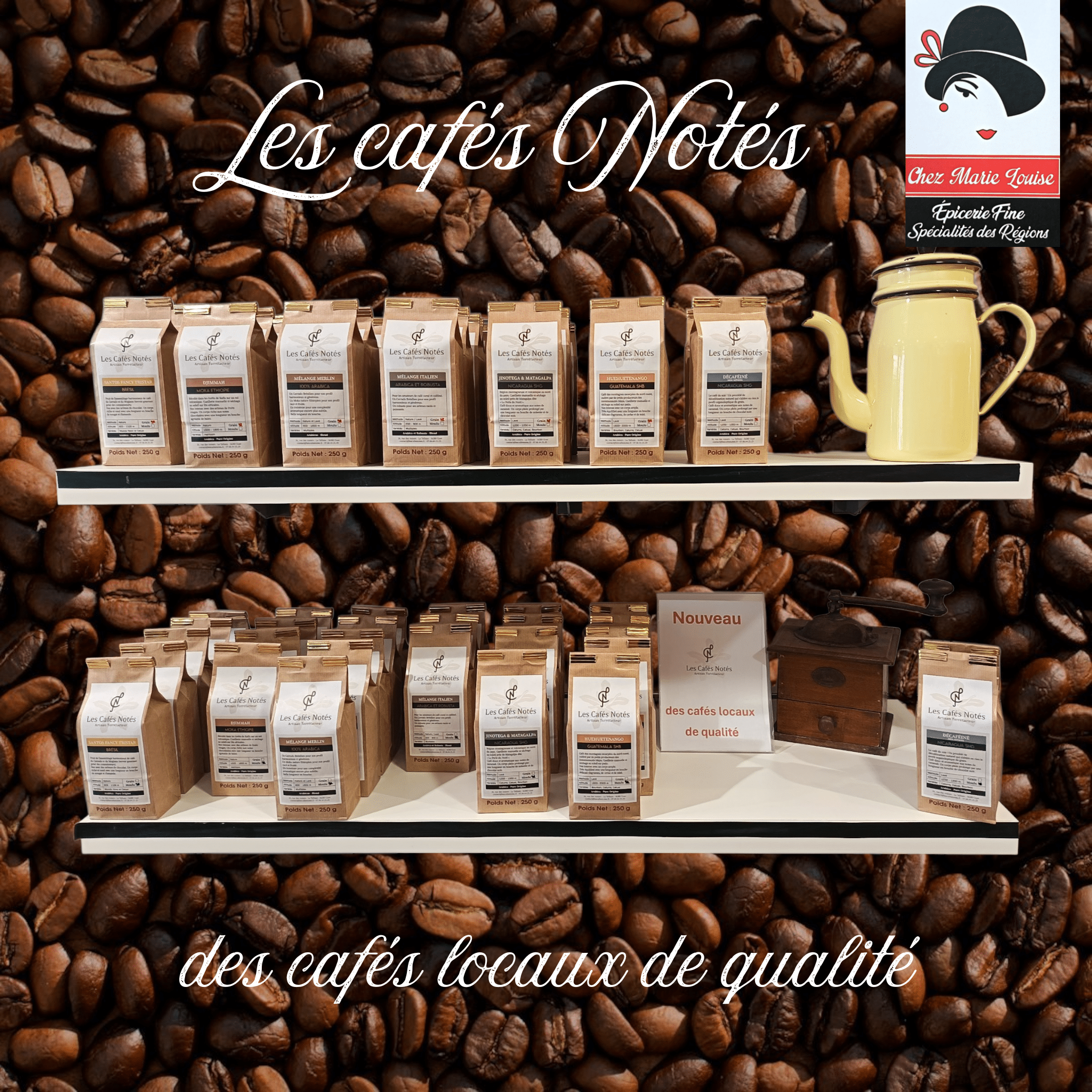 Les Cafés Notés locaux et de qualité